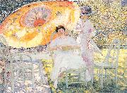 Frieseke, Frederick Carl The Garden Parasol oil painting picture wholesale